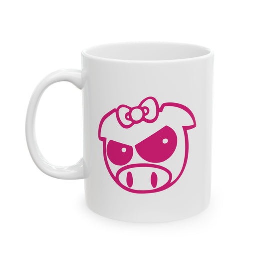 Rally Pig Girl - Ceramic Mug, 11oz